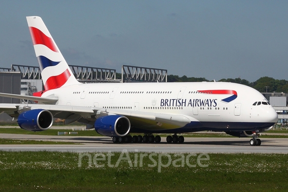 British Airways Airbus A380-841 (F-WWAY) at  Hamburg - Finkenwerder, Germany