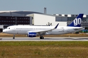 GoAir Airbus A320-214 (F-WWBY) at  Hamburg - Finkenwerder, Germany