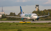 Frontier Airlines Airbus A320-214 (F-WWDN) at  Hamburg - Finkenwerder, Germany