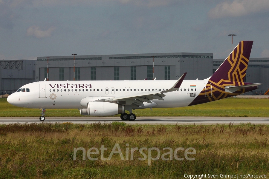 Vistara Airbus A320-232 (F-WWDX) | Photo 85878