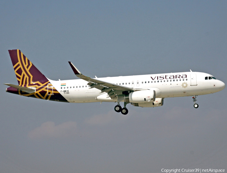 Vistara Airbus A320-232 (F-WWIK) | Photo 154637