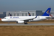 Air Astana Airbus A320-232 (F-WWIL) at  Hamburg - Finkenwerder, Germany