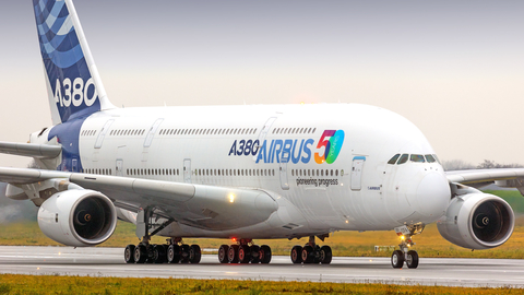 Airbus Industrie Airbus A380-861 (F-WWOW) at  Hamburg - Finkenwerder, Germany