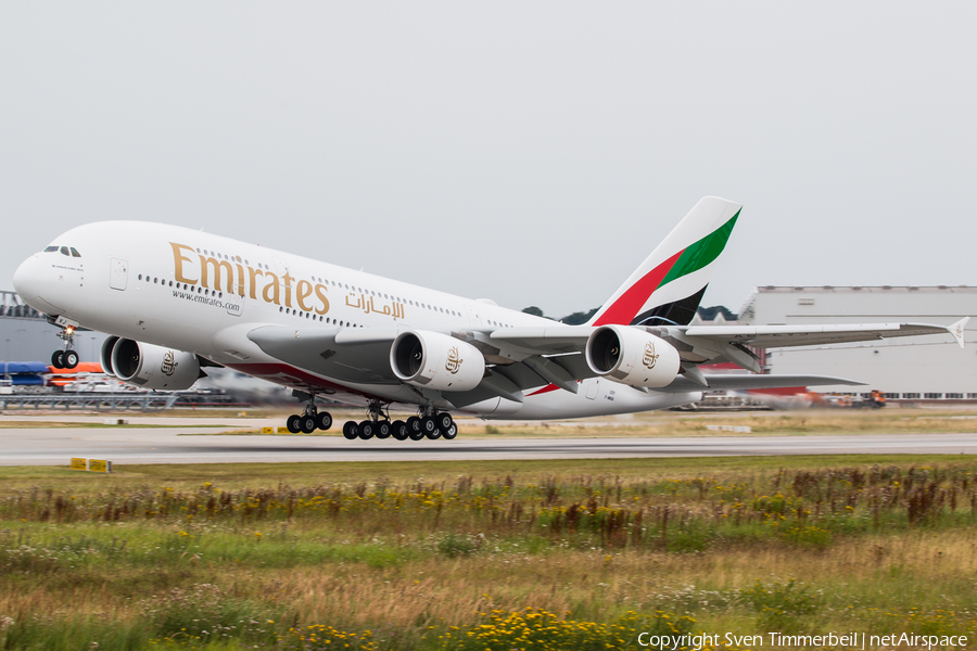 Emirates Airbus A380-842 (F-WWSA) | Photo 341426