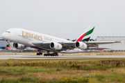 Emirates Airbus A380-842 (F-WWSA) at  Hamburg - Finkenwerder, Germany