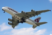 Qatar Airways Airbus A380-861 (F-WWSC) at  Hamburg - Finkenwerder, Germany