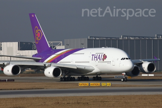 Thai Airways International Airbus A380-841 (F-WWSE) at  Hamburg - Finkenwerder, Germany