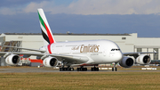 Emirates Airbus A380-842 (F-WWSF) at  Hamburg - Finkenwerder, Germany