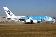 All Nippon Airways - ANA Airbus A380-841 (F-WWSH) at  Hamburg - Finkenwerder, Germany