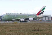 Emirates Airbus A380-842 (F-WWSH) at  Hamburg - Finkenwerder, Germany