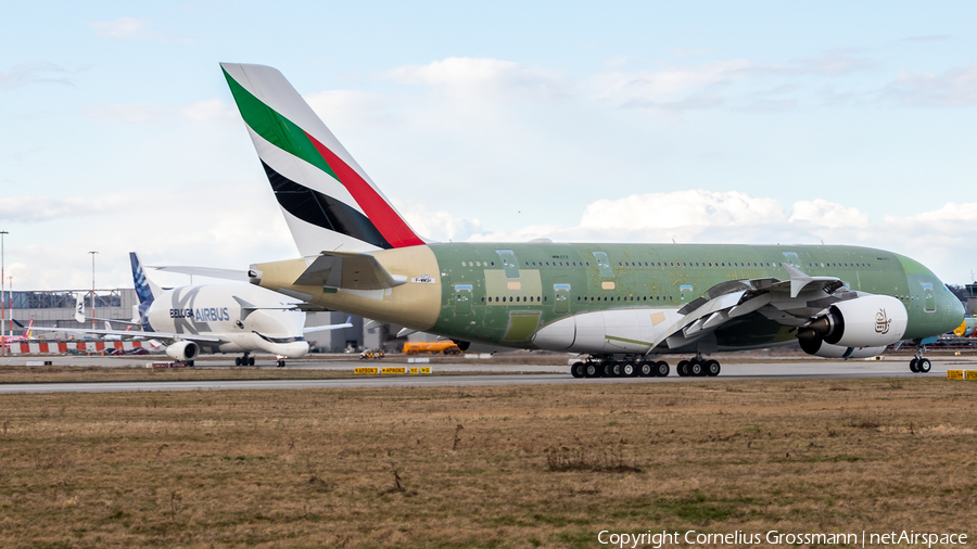 Emirates Airbus A380-842 (F-WWSH) | Photo 436950