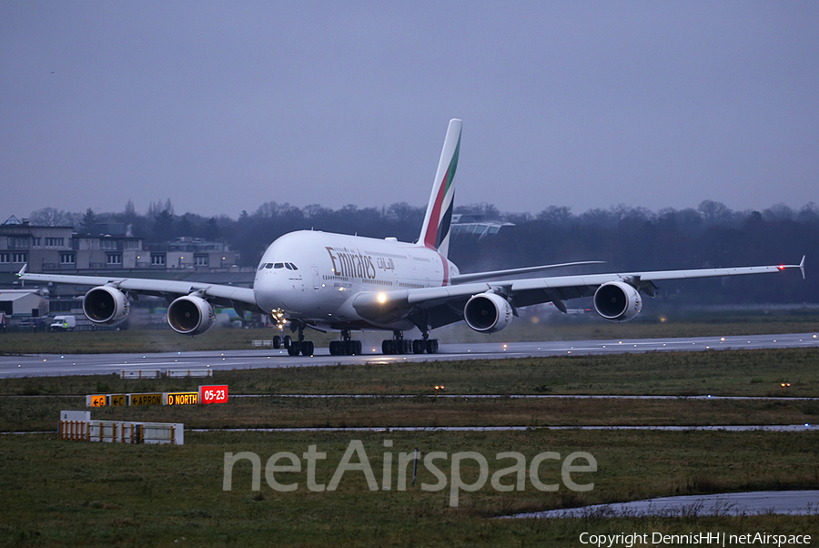 Emirates Airbus A380-842 (F-WWSH) | Photo 483728