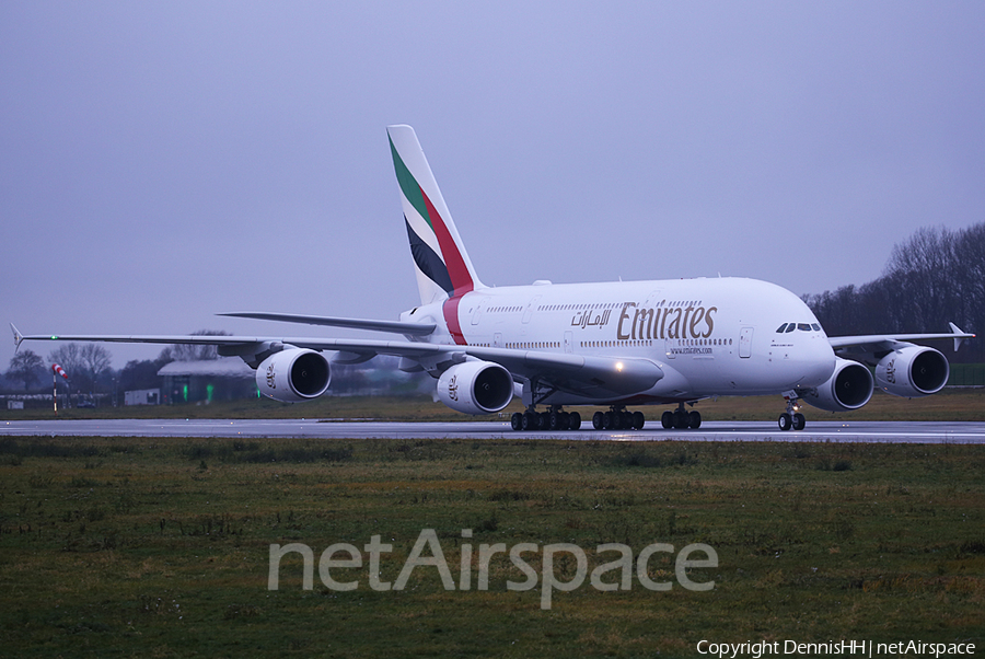 Emirates Airbus A380-842 (F-WWSH) | Photo 483730