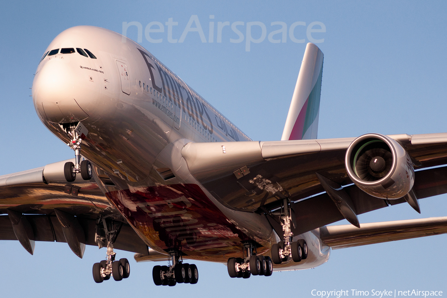 Emirates Airbus A380-861 (F-WWSH) | Photo 33461