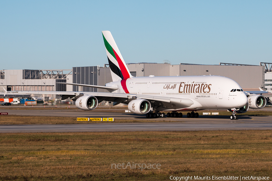 Emirates Airbus A380-861 (F-WWSH) | Photo 133042