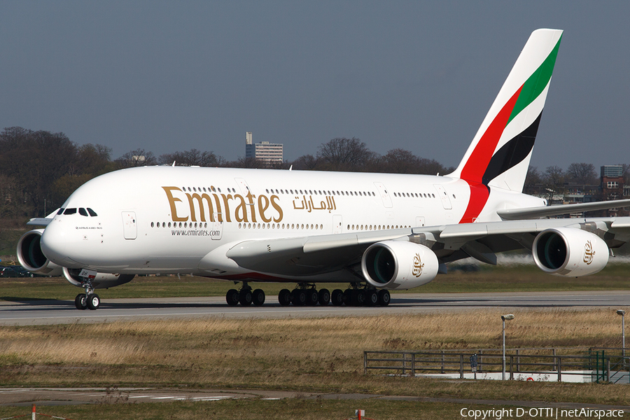 Emirates Airbus A380-861 (F-WWSH) | Photo 489266