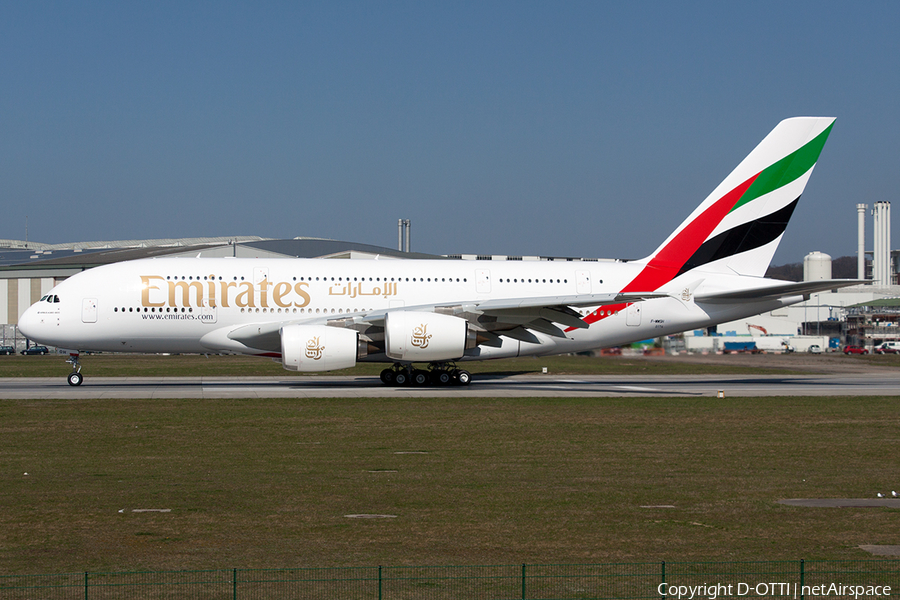 Emirates Airbus A380-861 (F-WWSH) | Photo 489268