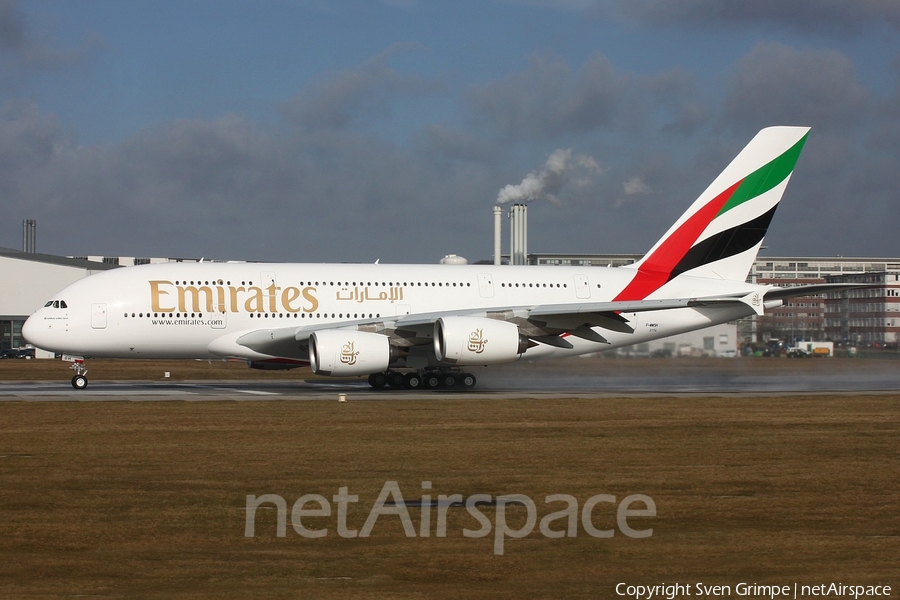 Emirates Airbus A380-861 (F-WWSH) | Photo 69735