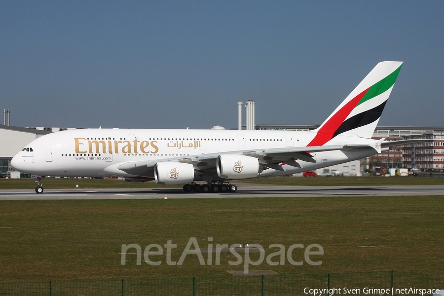Emirates Airbus A380-861 (F-WWSH) | Photo 73732