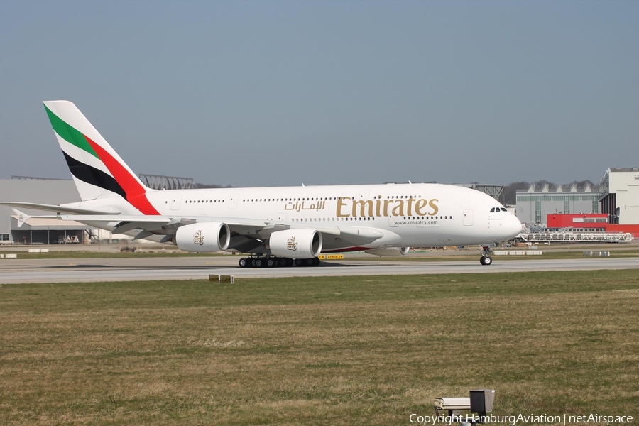 Emirates Airbus A380-861 (F-WWSH) | Photo 74080