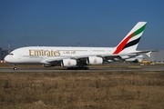 Emirates Airbus A380-861 (F-WWSJ) at  Hamburg - Finkenwerder, Germany