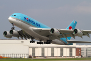 Korean Air Airbus A380-861 (F-WWSJ) at  Hamburg - Finkenwerder, Germany