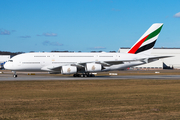Emirates Airbus A380-842 (F-WWSK) at  Hamburg - Finkenwerder, Germany