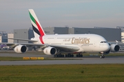 Emirates Airbus A380-842 (F-WWSK) at  Hamburg - Finkenwerder, Germany