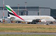 Emirates Airbus A380-842 (F-WWSL) at  Hamburg - Finkenwerder, Germany