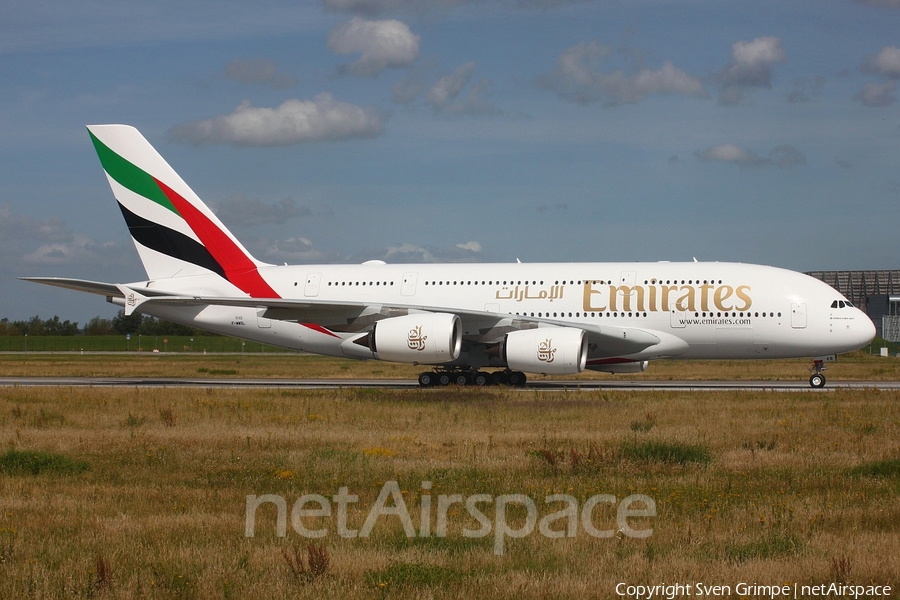 Emirates Airbus A380-842 (F-WWSL) | Photo 248279