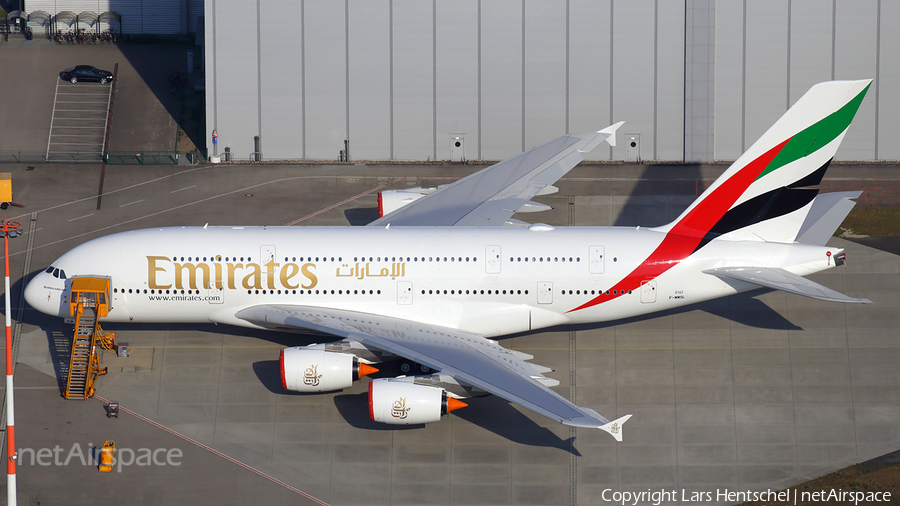 Emirates Airbus A380-842 (F-WWSL) | Photo 256300