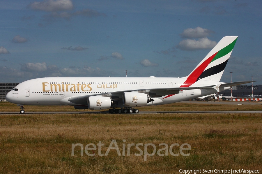 Emirates Airbus A380-842 (F-WWSL) | Photo 294598