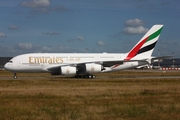 Emirates Airbus A380-842 (F-WWSL) at  Hamburg - Finkenwerder, Germany