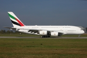 Emirates Airbus A380-842 (F-WWSM) at  Hamburg - Finkenwerder, Germany