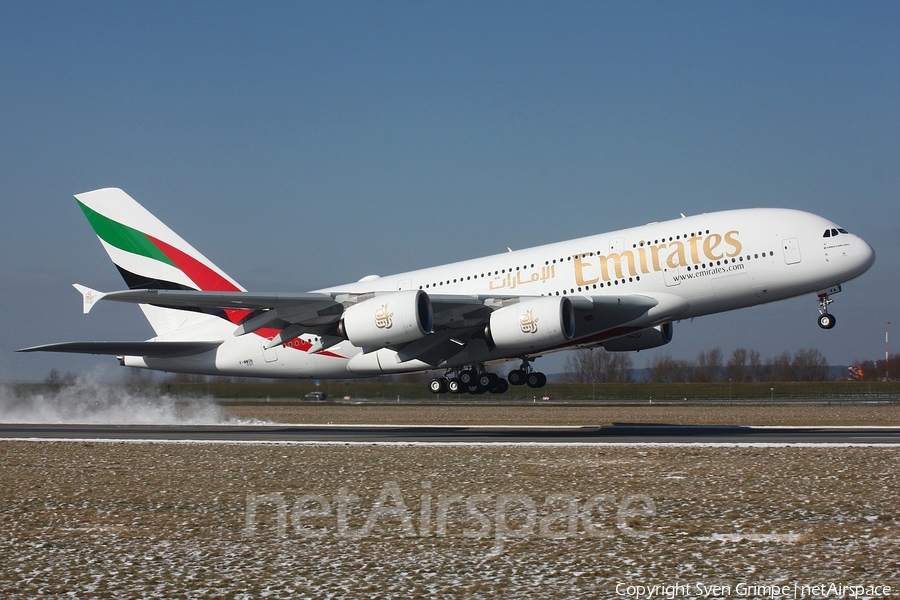 Emirates Airbus A380-842 (F-WWSN) | Photo 224677