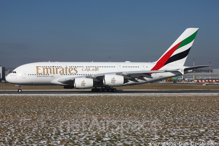 Emirates Airbus A380-842 (F-WWSN) | Photo 224918