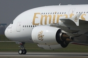 Emirates Airbus A380-842 (F-WWSN) at  Hamburg - Finkenwerder, Germany