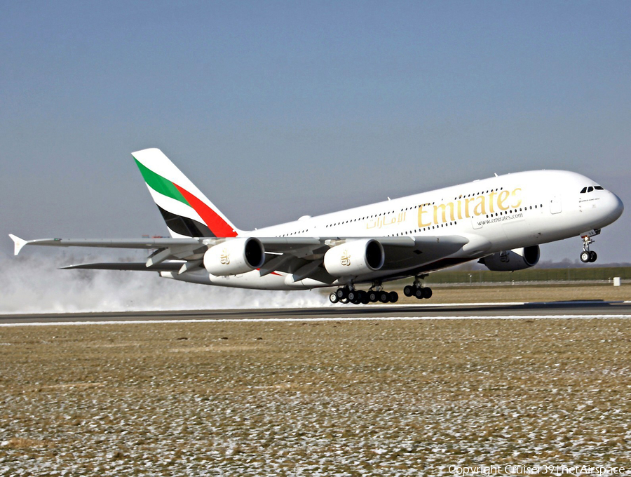 Emirates Airbus A380-842 (F-WWSN) | Photo 256658