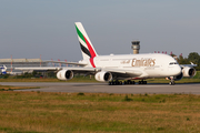 Emirates Airbus A380-842 (F-WWSO) at  Hamburg - Finkenwerder, Germany