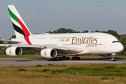 Emirates Airbus A380-842 (F-WWSO) at  Hamburg - Finkenwerder, Germany