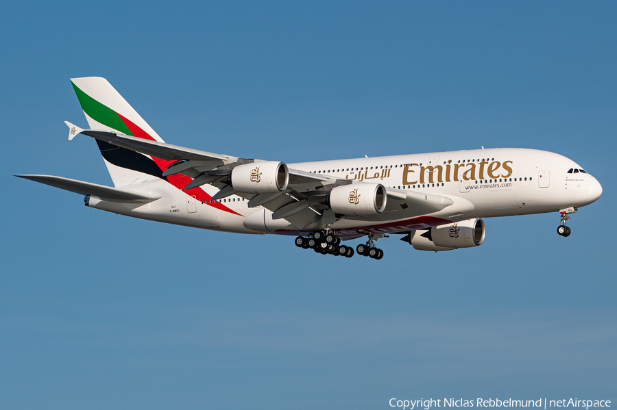 Emirates Airbus A380-842 (F-WWSO) | Photo 391403