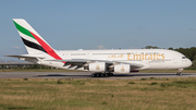 Emirates Airbus A380-842 (F-WWSO) at  Hamburg - Finkenwerder, Germany