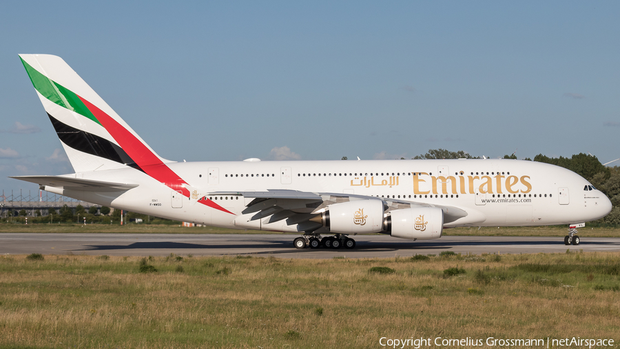 Emirates Airbus A380-842 (F-WWSO) | Photo 391420