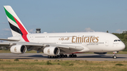 Emirates Airbus A380-842 (F-WWSO) at  Hamburg - Finkenwerder, Germany