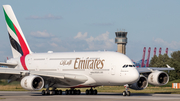 Emirates Airbus A380-842 (F-WWSO) at  Hamburg - Finkenwerder, Germany