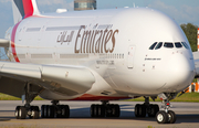 Emirates Airbus A380-842 (F-WWSO) at  Hamburg - Finkenwerder, Germany