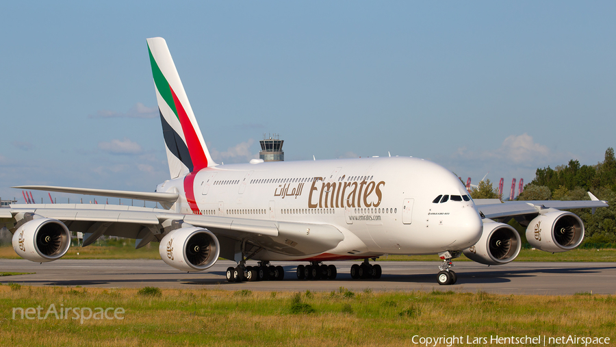Emirates Airbus A380-842 (F-WWSO) | Photo 391457