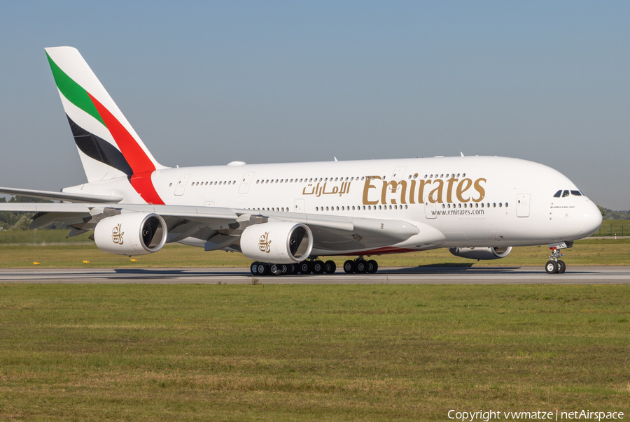Emirates Airbus A380-842 (F-WWSO) | Photo 397820