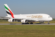 Emirates Airbus A380-842 (F-WWSO) at  Hamburg - Finkenwerder, Germany