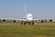 Emirates Airbus A380-842 (F-WWSO) at  Hamburg - Finkenwerder, Germany